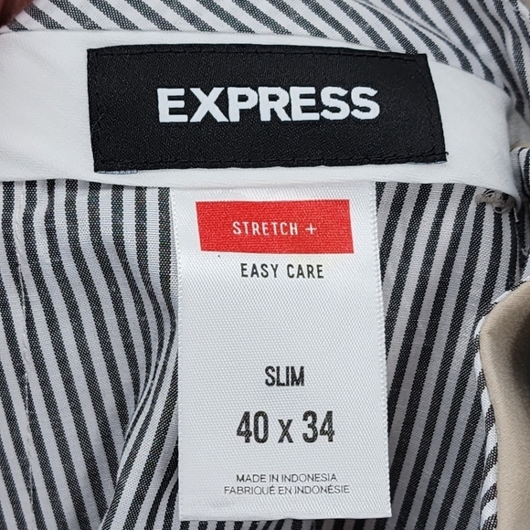 Express Men's Slim Hyper Stretch Chino Pants - 40x34 - Picture 3 of 6